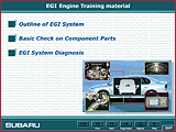 SUBARU EGI Rngine Training material CD-ROM